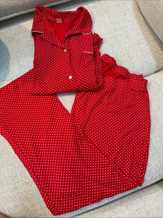 Old Navy Other - Old Navy Red Polka Dot Sleep Shirt